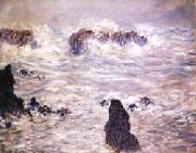 Claude Monet Storm,Coast of Belle-Ile oil painting picture wholesale